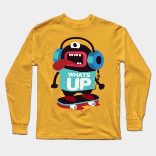 Crazy Skateboarder Long Sleeve T-Shirt